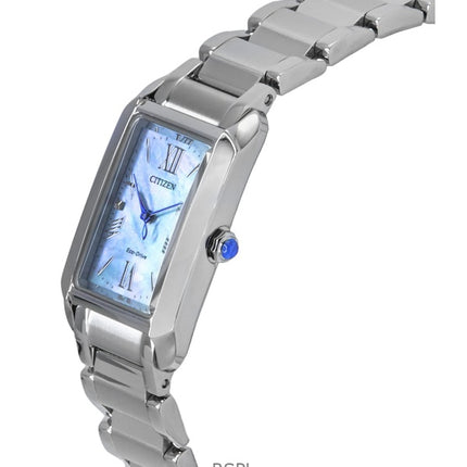 Citizen L Bianca rustfrit stål perlemor urskive Eco-Drive EW5620-55N dameur