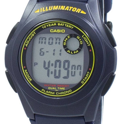 Casio Illuminator dobbelt tid Chrono Digital F-200W-2B F200W-2B Herreur