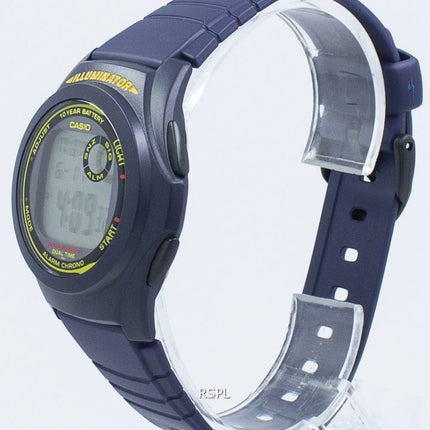 Casio Illuminator dobbelt tid Chrono Digital F-200W-2B F200W-2B Herreur