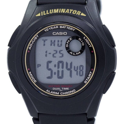 Casio Illuminator dobbelt tid Alarm Chrono F-200W-9ASDF F200W-9ASDF Herreur