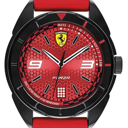 Ferrari Scuderia Forza Red Dial Silicon Band Quartz 0830517 Herreur