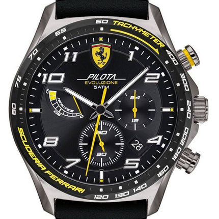 Ferrari Scuderia Pilota Evo Chronograph lÃ¦derrem Kvarts 0830718 Herreur