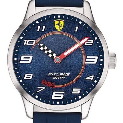 Ferrari Scuderia Pitlane Blue Dial Silicon Band Quartz 0860015 Unisex ur