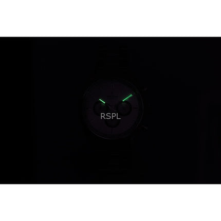 Festina tidløs kronograf rustfrit stål hvid urskive kvarts F16820-Q herreur