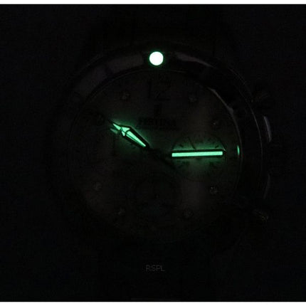 Festina Boyfriend Chronograph Silver Dial Quartz F20603-1 F206031 100M dameur