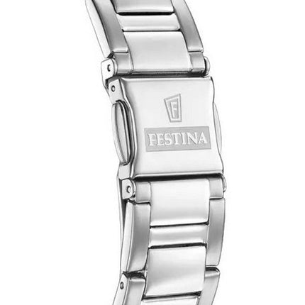Festina Rainbow Chronograph Krystal Accenter Rustfrit Stål Sort Urskive Quartz F20606-3 100M Dameur
