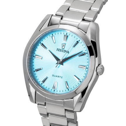 Festina Boyfriend rustfrit stål turkis urskive kvarts F20622-P dameur