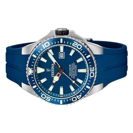 Festina The Originals gummirem Blue Dial Quartz Diver&#39,s F20664-1 200M herreur