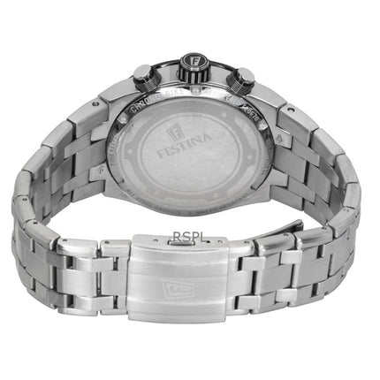 Festina Chrono Bike Chronograph Rustfrit Stål Sort Skive Quartz F20670-6 100M Herreur