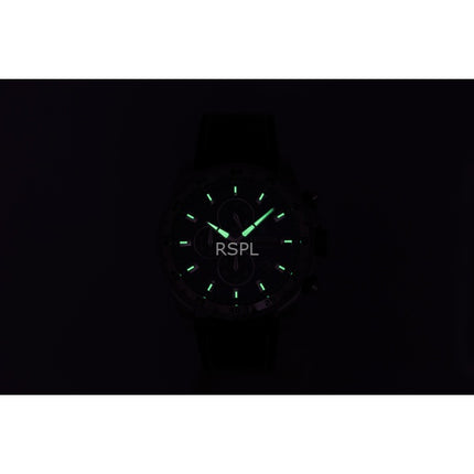 Festina tidløs kronograf læderrem blå urskive kvarts F20692-2 100M herreur