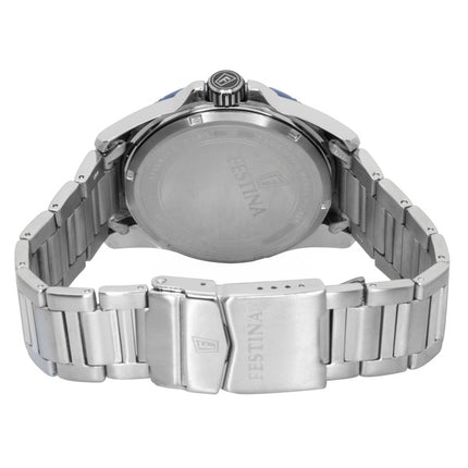 Festina Titanium Analog Blå Skive Quartz F20698-2 100M Herreur