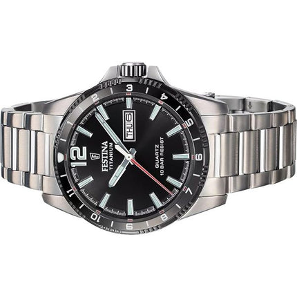 Festina Titanium Black Dial Quartz F20698-4 100M herreur