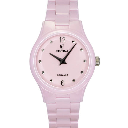 Festina Keramik Pink Urskive Quartz F20751-2 Dameur