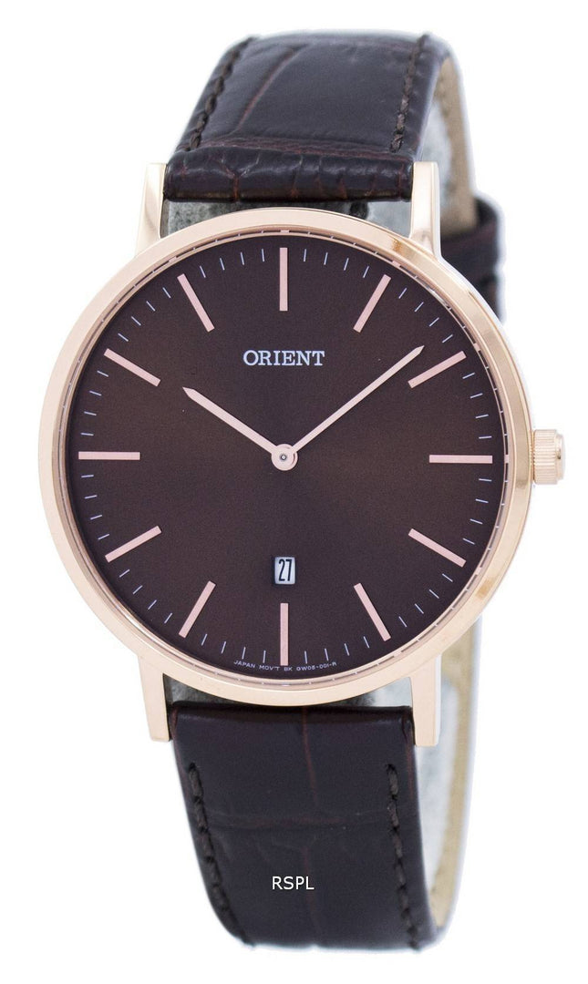 Orientere Slim samling minimalistisk kvarts FGW05001T Herreur