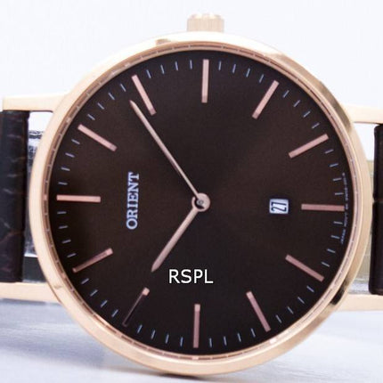 Orientere Slim samling minimalistisk kvarts FGW05001T Herreur