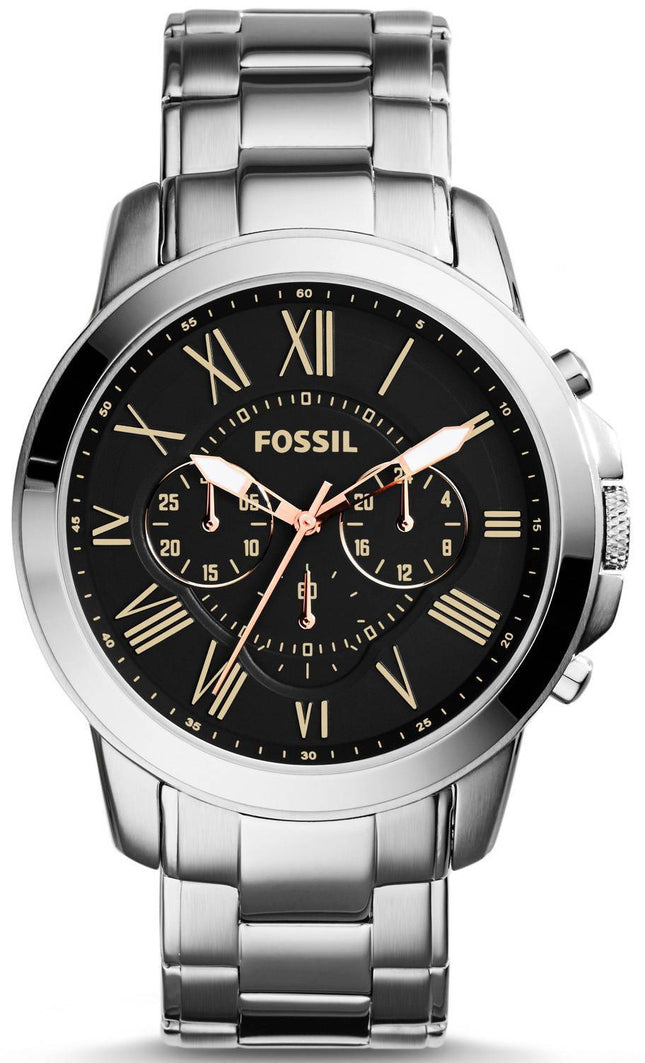 Fossile give Chronograph sort urskive FS4994 Herreur