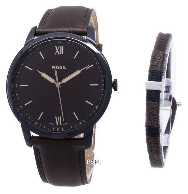 Fossil Minimalistisk 3H Quartz FS5557SET Mænds Ur