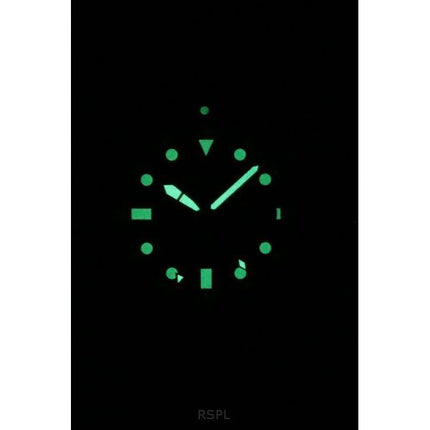 Fossilblå GMT Silikonerem Sort Urskive Quartz FS6036 100M herreur