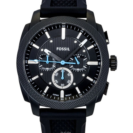 Fossil Machine Chronograph Silicone Strap Black Dial Quartz FS6099 Men's Watch
