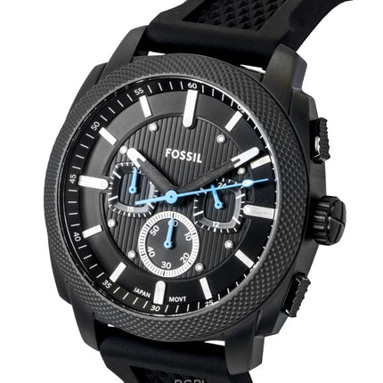 Fossil Machine Chronograph Silicone Strap Black Dial Quartz FS6099 Men's Watch