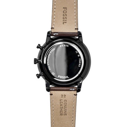 Fossil Neutra Kronograf Brun Læderrem Brun Skive Quartz FS6163 Herreur