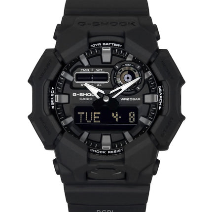 Casio G-Shock Analog Digital Bio-baseret harpiksrem Black Dial Quartz GA-010-1A1 200M herreur