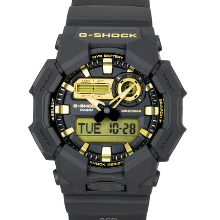 Casio G-Shock analog digital biobaseret harpiksrem sort urskive kvarts GA-010GB-1A9 200M herreur