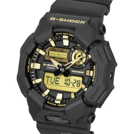 Casio G-Shock analog digital biobaseret harpiksrem sort urskive kvarts GA-010GB-1A9 200M herreur