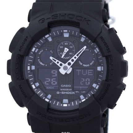 Casio G-Shock Analog Digital chok resistent 200M GA-100BBN-1A Herreur