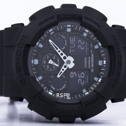 Casio G-Shock Analog Digital chok resistent 200M GA-100BBN-1A Herreur