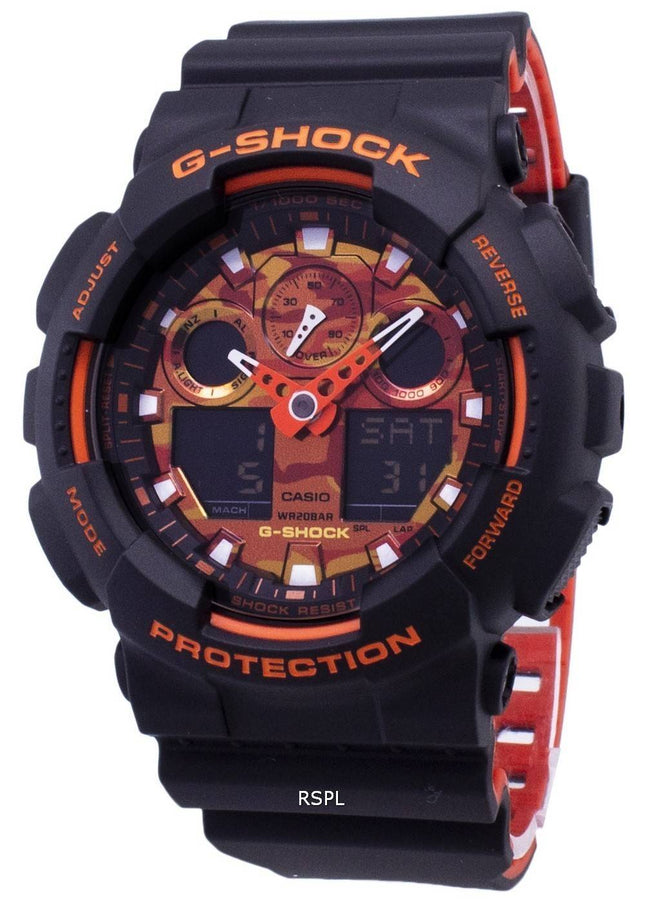 Casio G-Shock GA-100BR-1A GA100BR-1A Analog Digital 200M Herreur