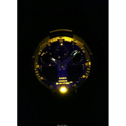 Casio G-Shock Analog Digital Resin Rem Blue Dial Quartz GA-100FL-1A 200M herreur