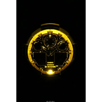 Casio G-Shock Analog Digital Resin Rem Multicolor Urskive Quartz GA-100FL-8A 200M herreur