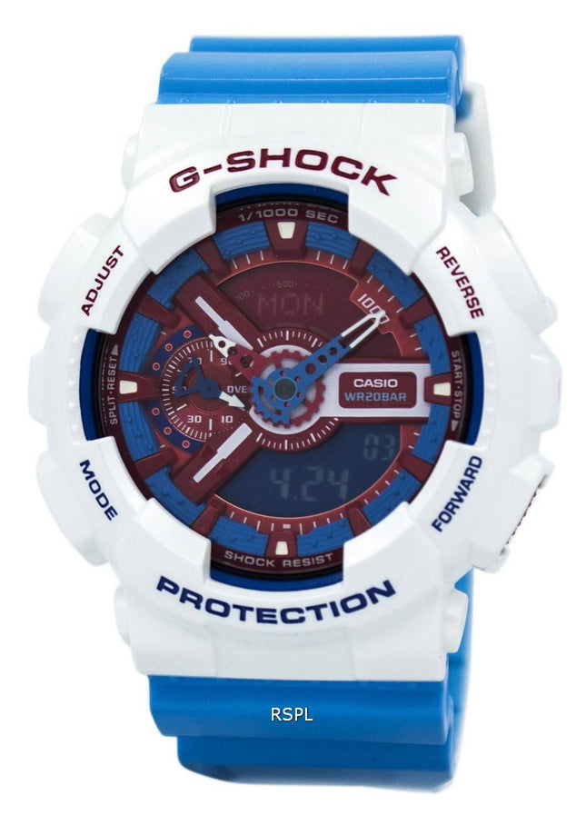 Casio G-Shock rød & blå analog Digital GA-110AC-7A Herreur
