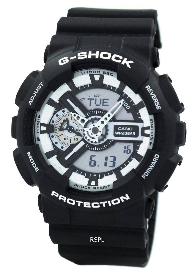 Casio G-Shock hvid og sort serien GA-110BW-1A Herreur
