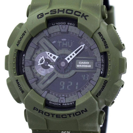 Casio G-Shock Shock Resistant verden tid Alarm Analog Digital GA-110LP-3A Herreur