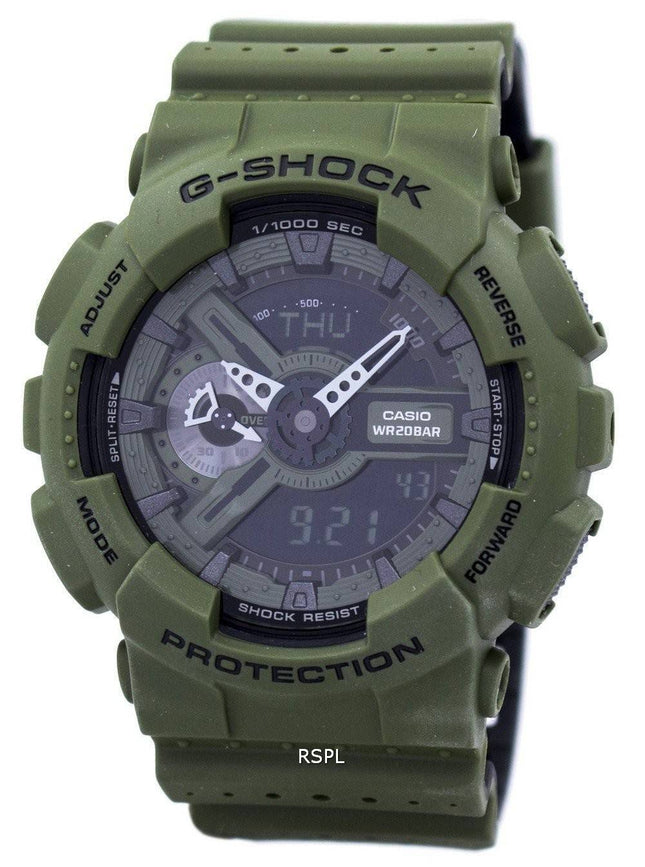 Casio G-Shock Shock Resistant verden tid Alarm Analog Digital GA-110LP-3A Herreur