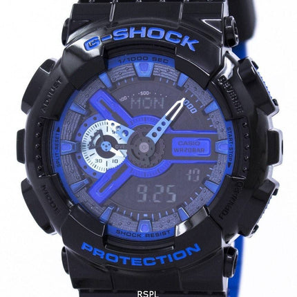 Casio G-Shock Shock Resistant verden tid Analog Digital GA-110LPA-1A Herreur