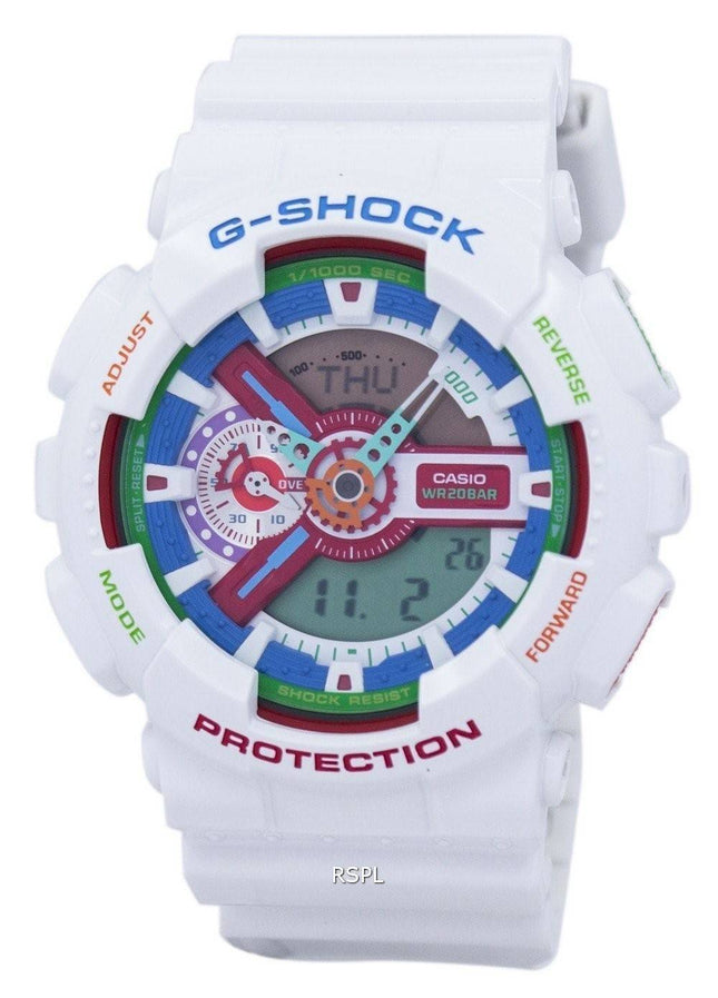 Casio G-Shock Shock Resistant Analog Digital 200M GA-110MC-7A Herreur
