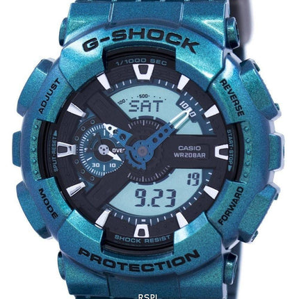 Casio G-Shock Shock Resistant verden tid Analog Digital GA-110NM-3A Herreur