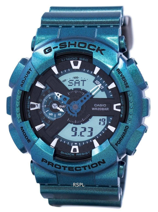 Casio G-Shock Shock Resistant verden tid Analog Digital GA-110NM-3A Herreur