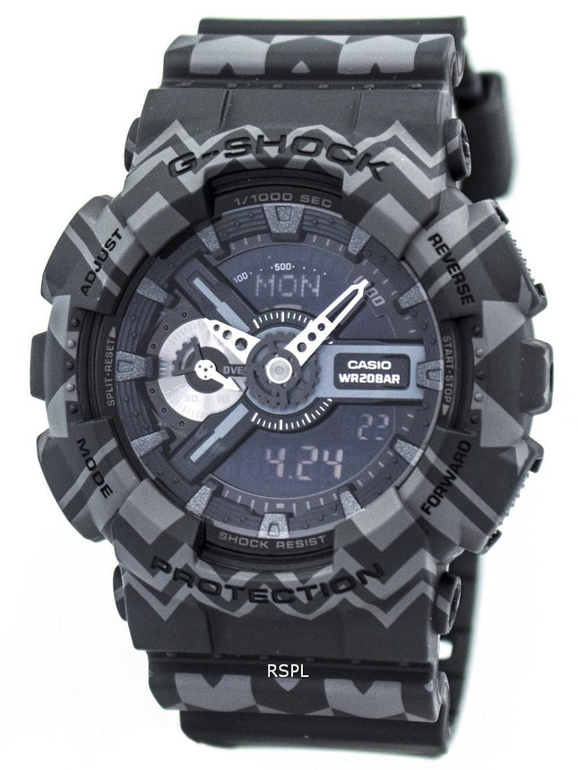 Casio G-Shock Analog Digital Tribal mønster-serien GA-110TP-1A Herreur