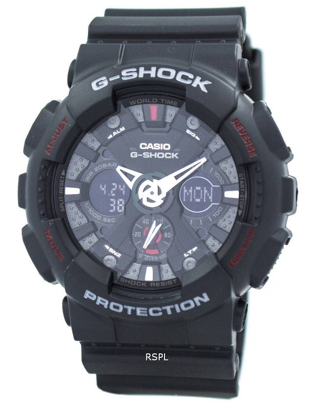 Casio G-Shock GA-120-1A sort Analog Digital Herre ur