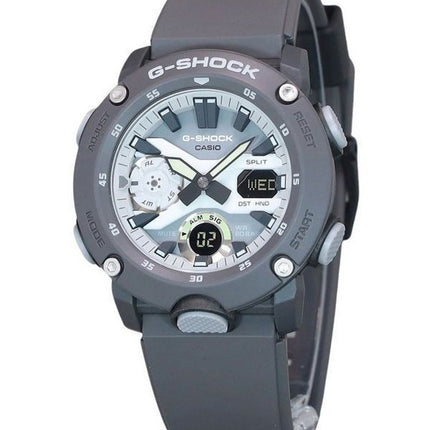 Casio G-Shock Hidden Glow Series Analog Digital Resin Rem Grå Urskive Quartz GA-2000HD-8A 200M herreur