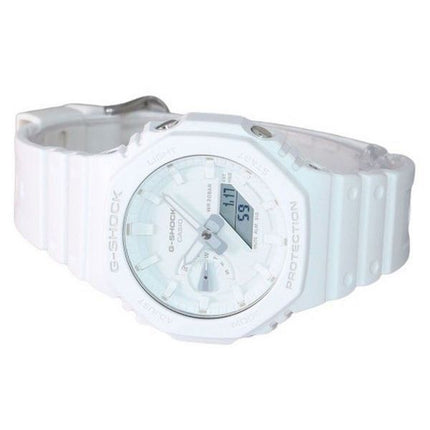 Casio G-Shock tone-i-tone analog digital harpiksrem White Dial Quartz GA-2100-7A7 herreur