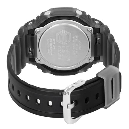 Casio G-Shock analog digital harpiksrem orange urskive kvarts GA-2100FLS-8A4 200M herreur