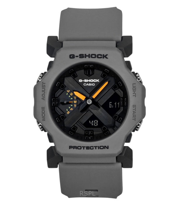 Casio G-Shock analog digital harpiksrem grå urskive kvarts GA-2300-8A 200M unisexur