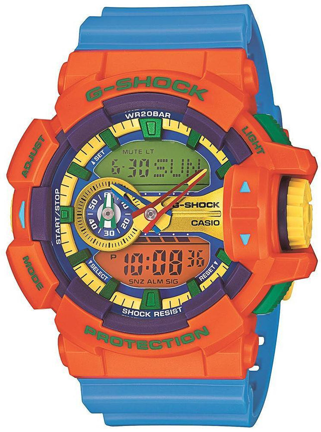 Casio G-Shock Analog-Digital multi farve 200 M GA-400-4A Herreur