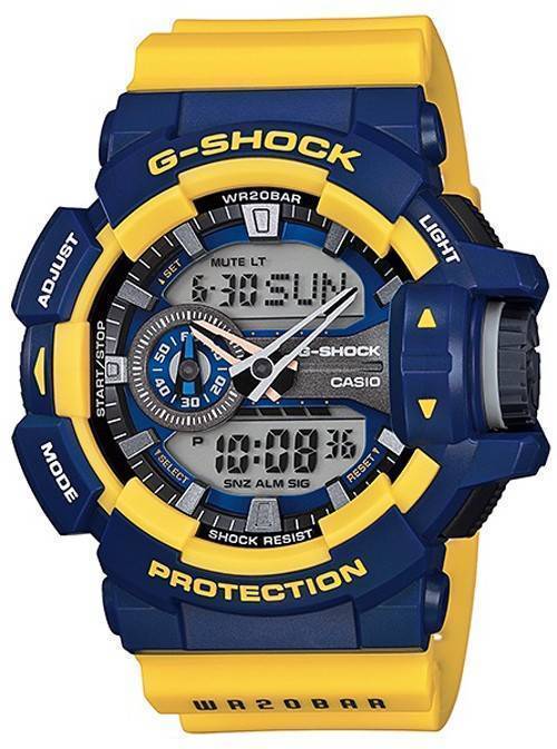 Casio G-Shock Analog-Digital multi farve 200 M GA-400-9B Herreur