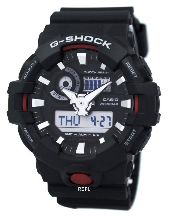 Casio G-Shock Illuminator Analog Digital GA-700-1A Herreur